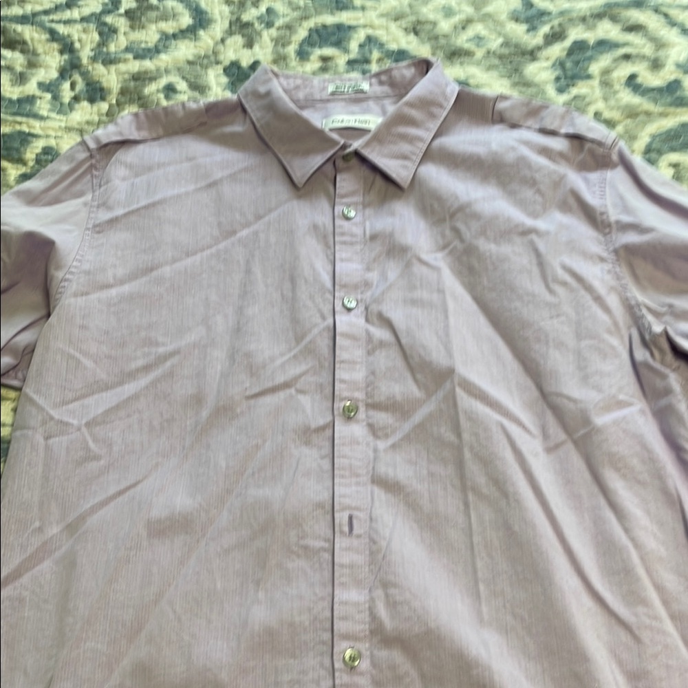 Calvin Klein Purple Casual Button Down Shirt